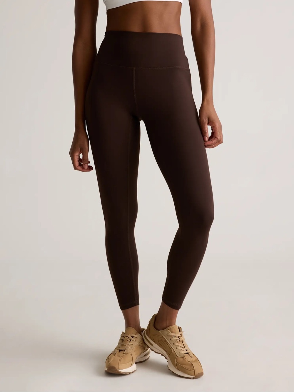 Quince High-Rise Dark Brown Leggings
